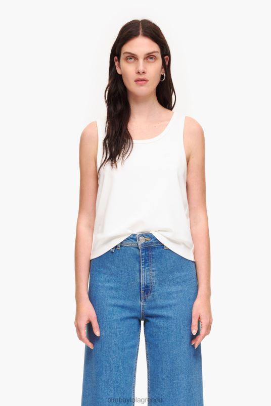 είδη ένδυσης Bimba Y Lola αμάνικο μπλουζάκι ponte di roma L2L28289 ελεφαντόδοντο