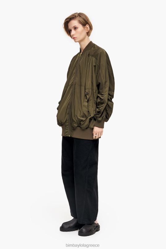 είδη ένδυσης Bimba Y Lola νάιλον μπουφάν L2L28473 χακί