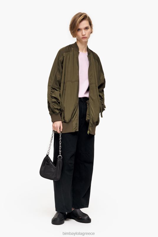 είδη ένδυσης Bimba Y Lola νάιλον μπουφάν L2L28473 χακί