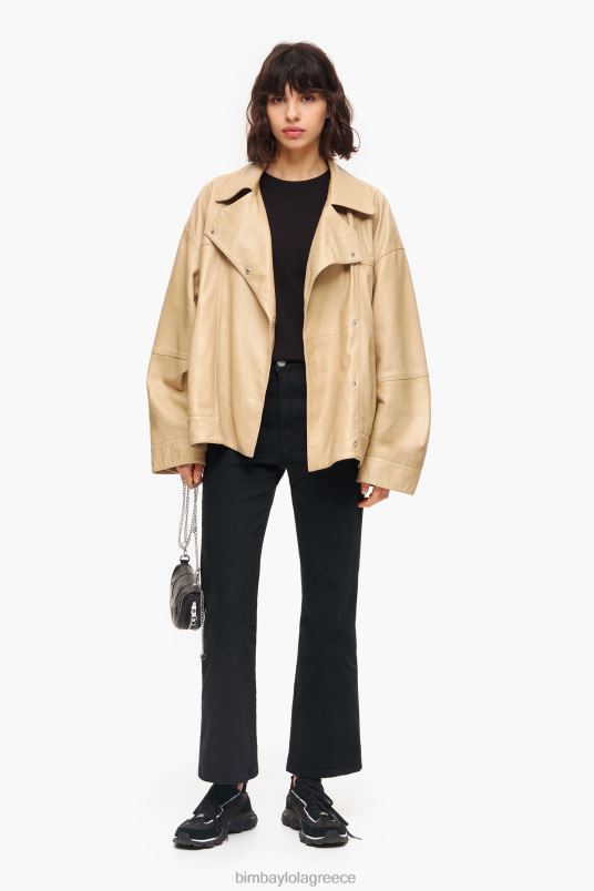 είδη ένδυσης Bimba Y Lola δερμάτινο μπουφάν L2L28475 καμήλα