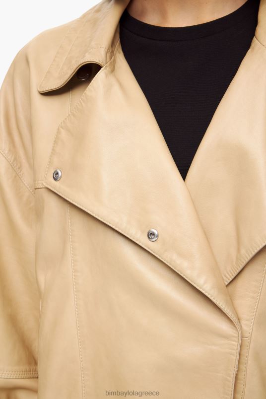 είδη ένδυσης Bimba Y Lola δερμάτινο μπουφάν L2L28475 καμήλα