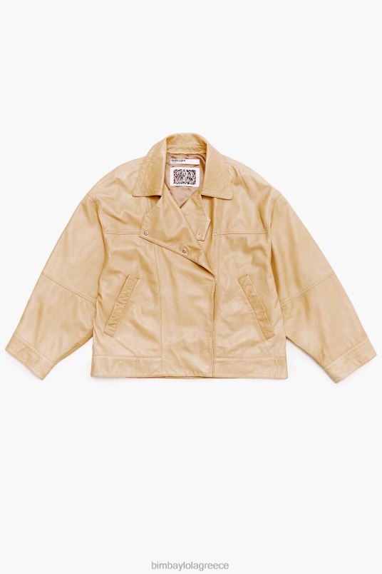 είδη ένδυσης Bimba Y Lola δερμάτινο μπουφάν L2L28475 καμήλα