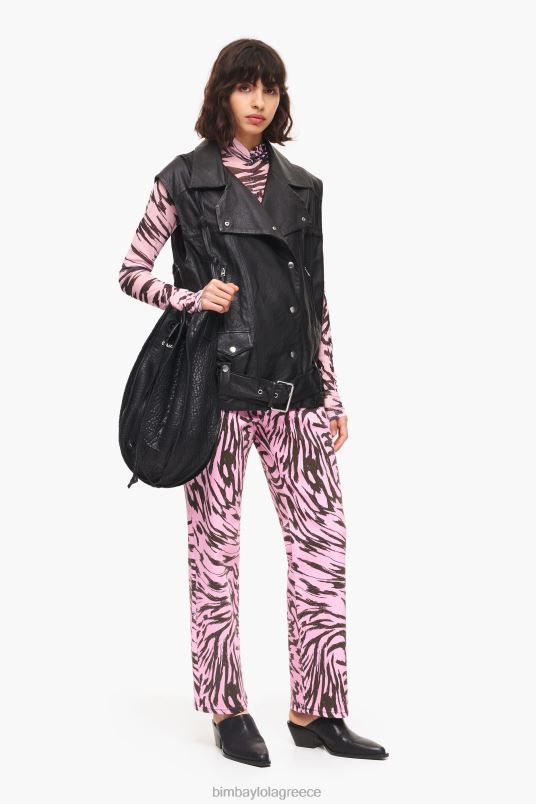 είδη ένδυσης Bimba Y Lola δερμάτινο ποδηλατικό γιλέκο L2L28477 μαύρος