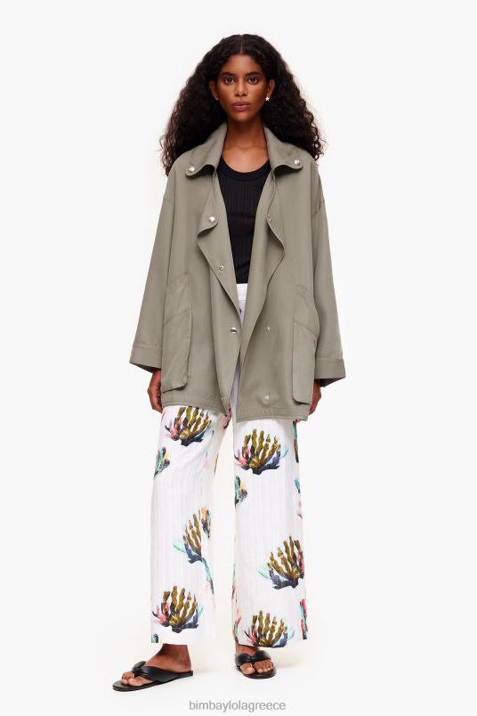 είδη ένδυσης Bimba Y Lola ρευστή τάφρο L2L28479 χακί