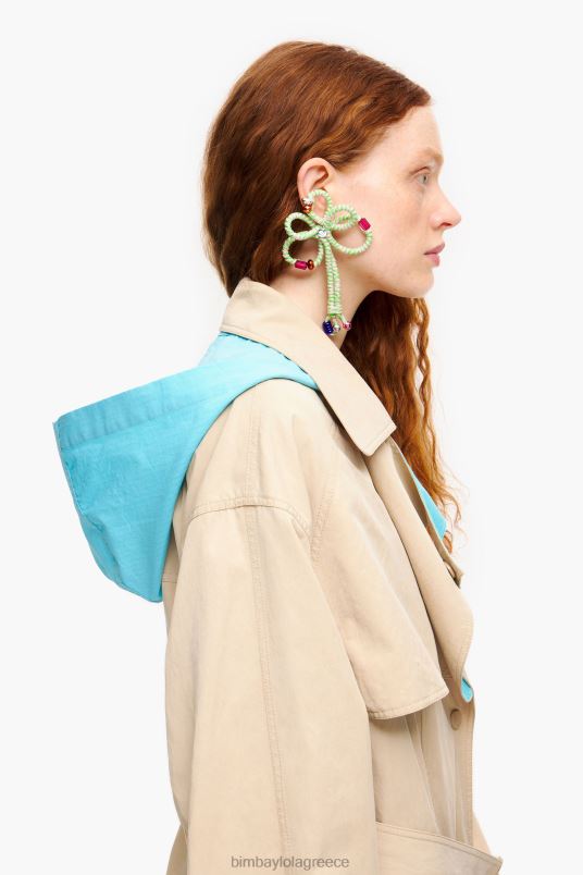 είδη ένδυσης Bimba Y Lola α-γραμμή τάφρο L2L28480 καμήλα