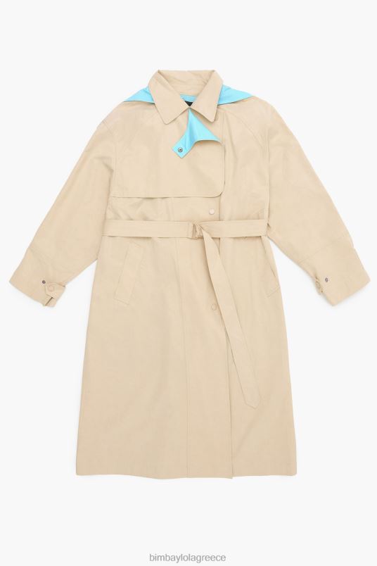 είδη ένδυσης Bimba Y Lola α-γραμμή τάφρο L2L28480 καμήλα