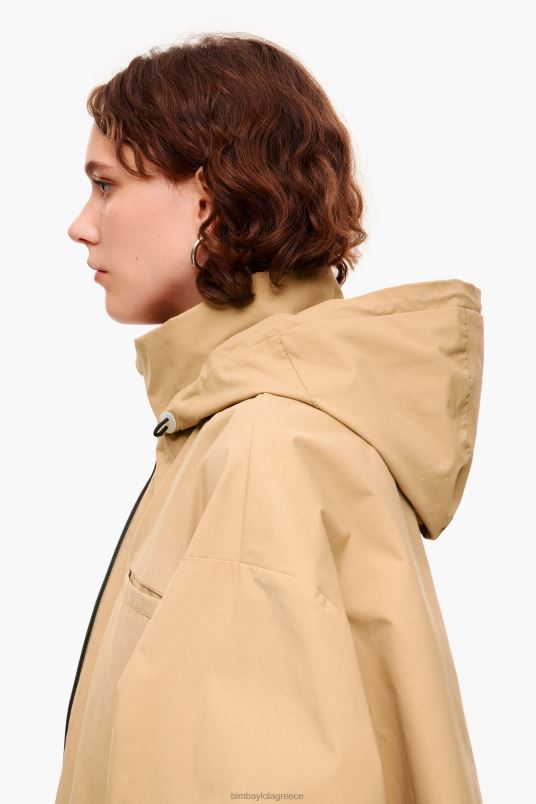 είδη ένδυσης Bimba Y Lola α-γραμμή τάφρο L2L28483 καμήλα