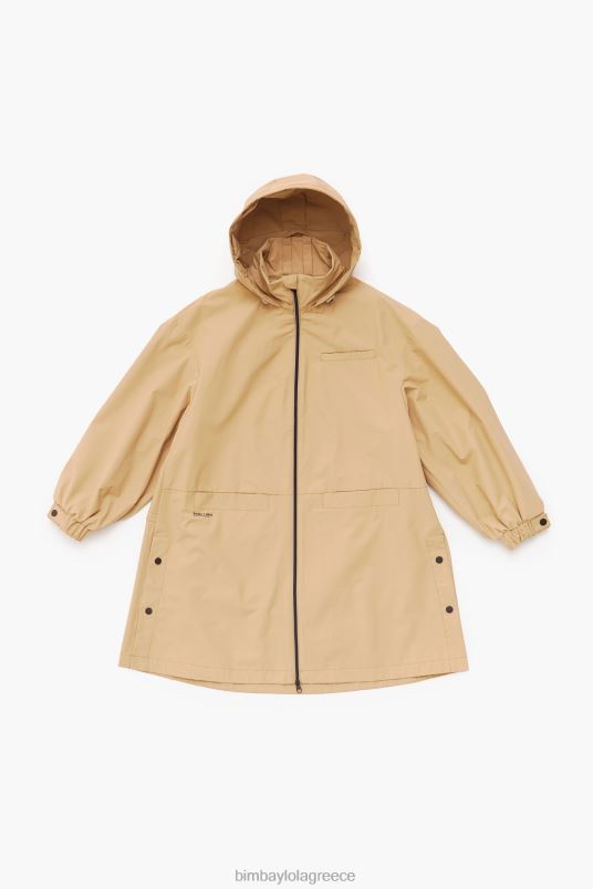 είδη ένδυσης Bimba Y Lola α-γραμμή τάφρο L2L28483 καμήλα