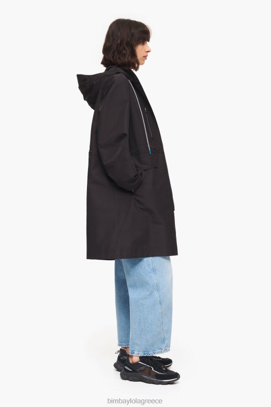 είδη ένδυσης Bimba Y Lola α-γραμμή τάφρο L2L28484 μαύρος