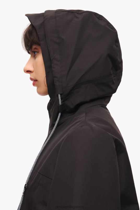 είδη ένδυσης Bimba Y Lola α-γραμμή τάφρο L2L28484 μαύρος