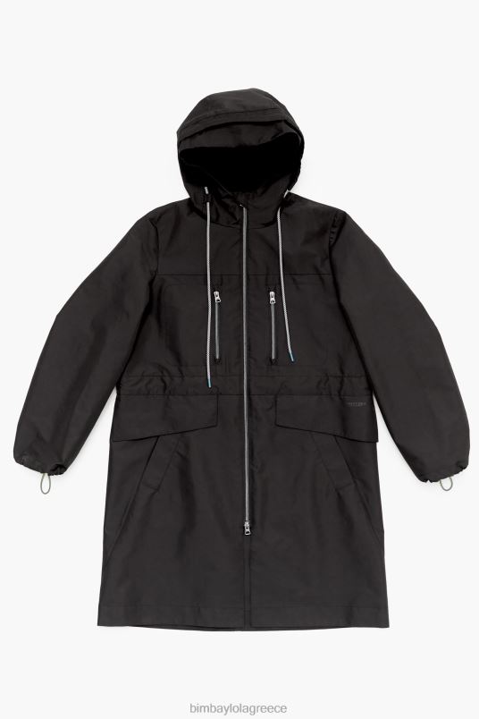 είδη ένδυσης Bimba Y Lola α-γραμμή τάφρο L2L28484 μαύρος