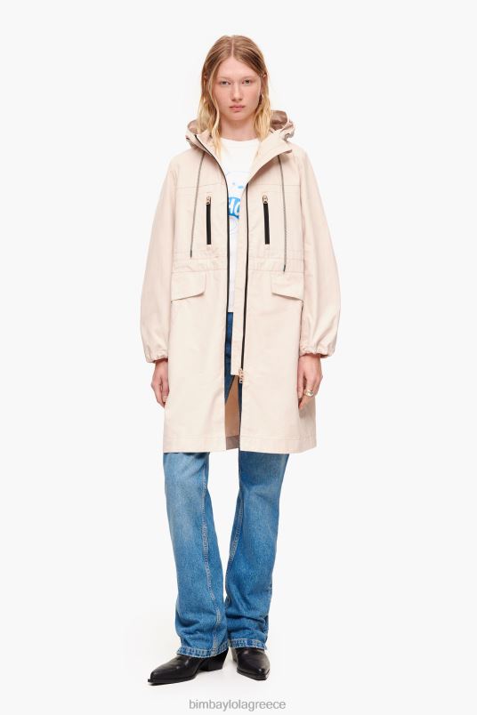 είδη ένδυσης Bimba Y Lola α-γραμμή τάφρο L2L28485 πέτρα