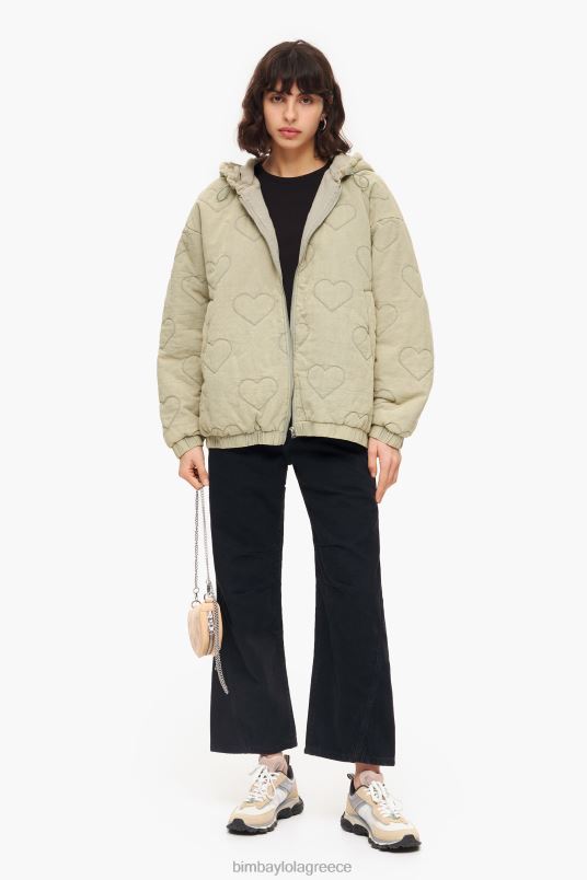 είδη ένδυσης Bimba Y Lola καρδιές καπιτονέ σακάκι L2L28488 πράσινος