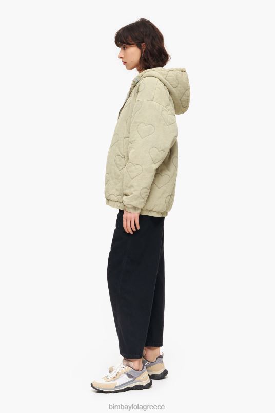 είδη ένδυσης Bimba Y Lola καρδιές καπιτονέ σακάκι L2L28488 πράσινος