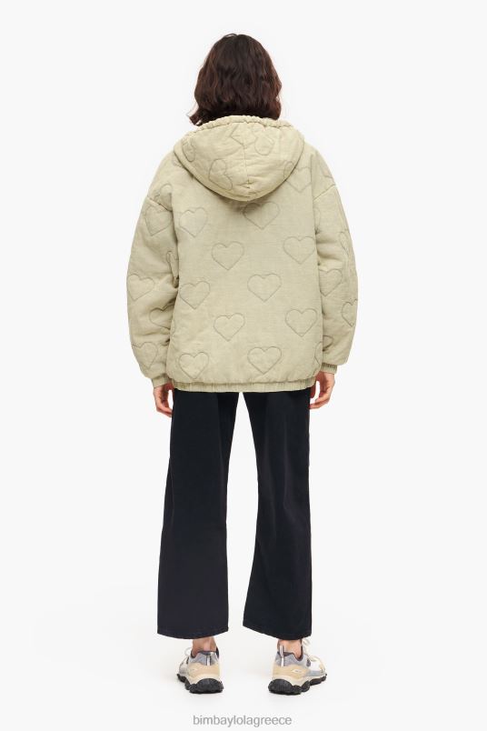 είδη ένδυσης Bimba Y Lola καρδιές καπιτονέ σακάκι L2L28488 πράσινος