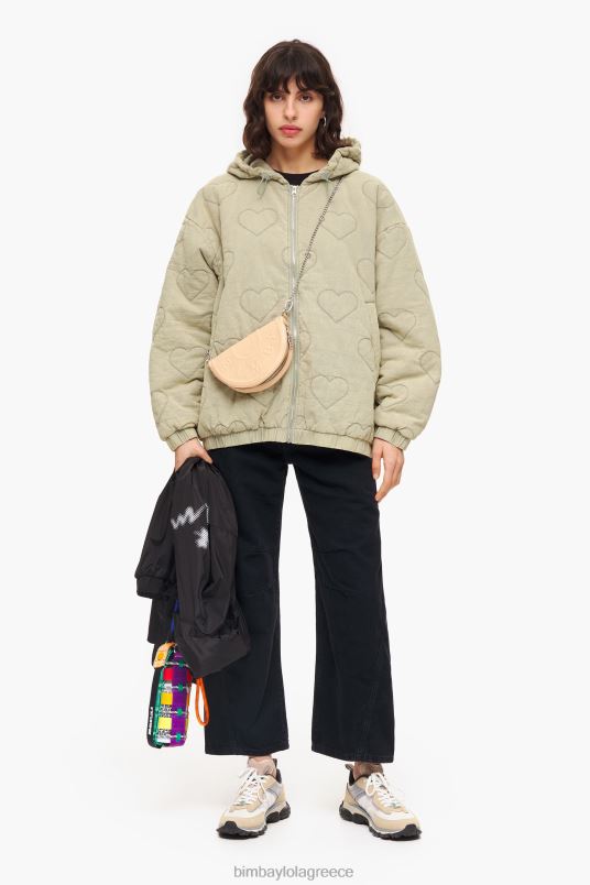 είδη ένδυσης Bimba Y Lola καρδιές καπιτονέ σακάκι L2L28488 πράσινος