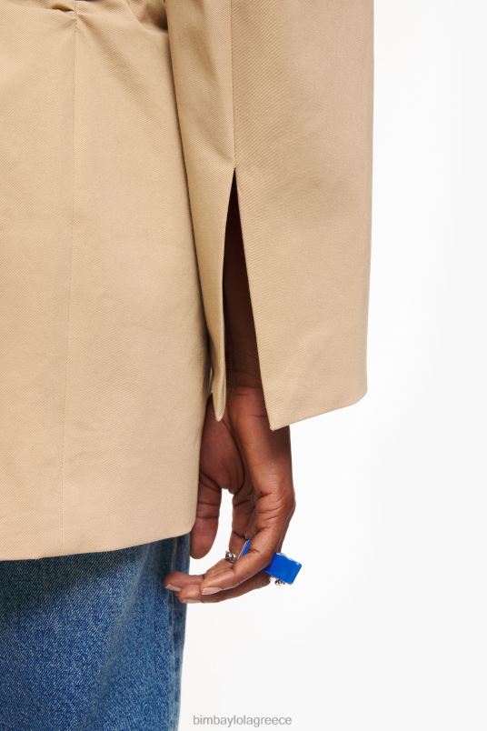 είδη ένδυσης Bimba Y Lola βαμβακερό blazer L2L28468 καμήλα