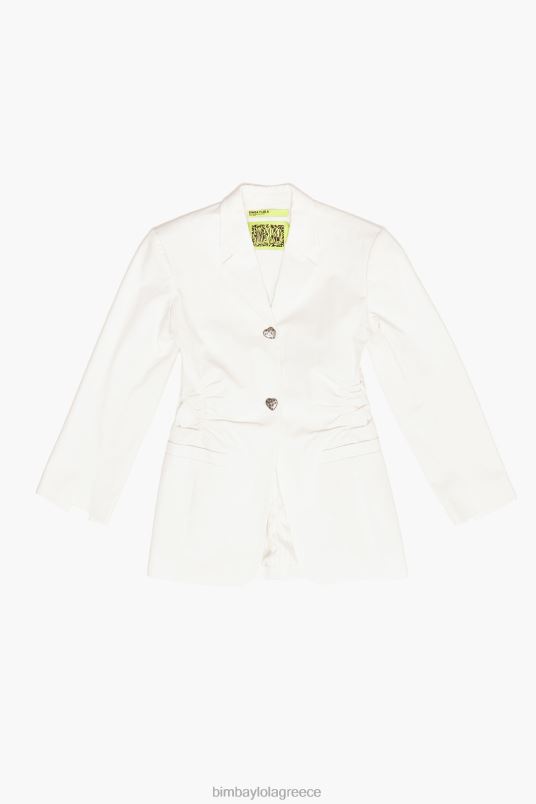 είδη ένδυσης Bimba Y Lola βαμβακερό blazer L2L28469 εκρού