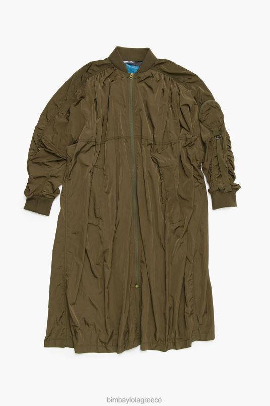 είδη ένδυσης Bimba Y Lola midi βομβαρδιστικό τάφρο L2L28472 χακί