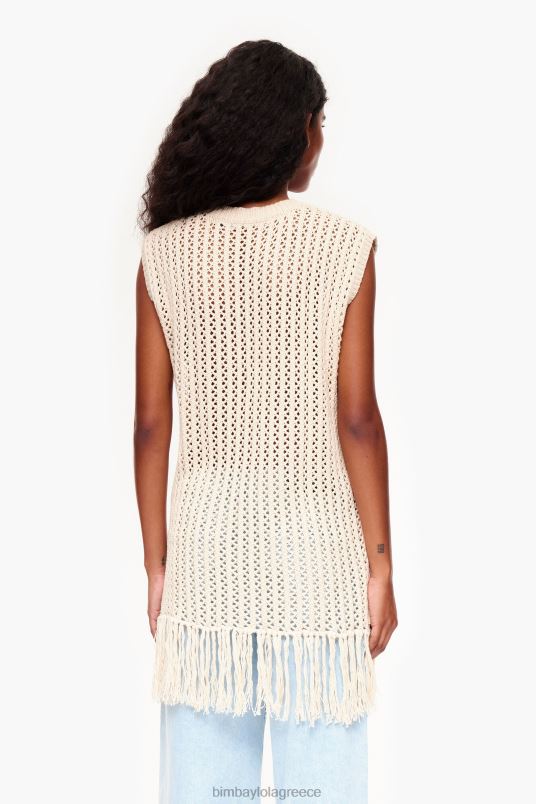 είδη ένδυσης Bimba Y Lola πλεκτό γιλέκο L2L28351 εκρού