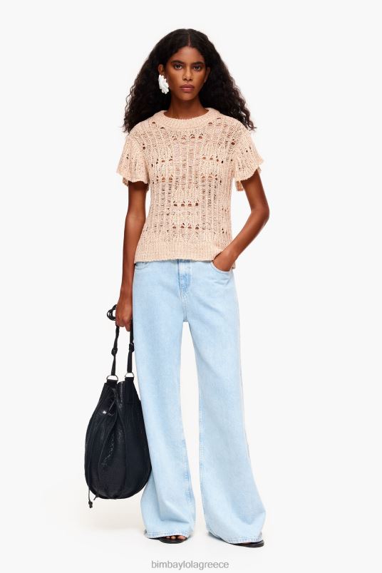 είδη ένδυσης Bimba Y Lola ανοιχτό πουλόβερ L2L28355 άμμος