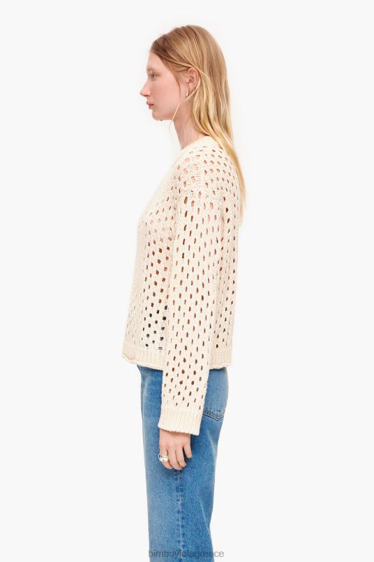 είδη ένδυσης Bimba Y Lola ανοιχτό πλεκτό πουλόβερ L2L28364 εκρού