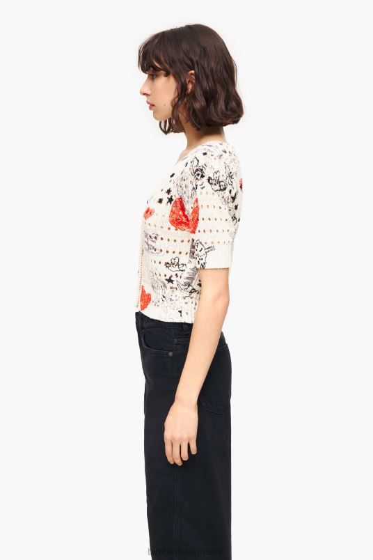 είδη ένδυσης Bimba Y Lola Ζακέτα με ανοιχτή πλεκτή στάμπα καρδιάς L2L28371 παρατσούκλι