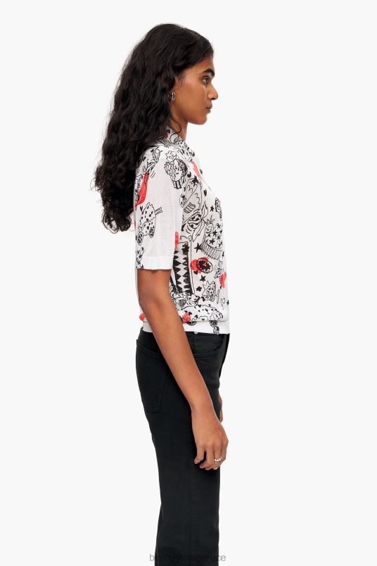 είδη ένδυσης Bimba Y Lola εφαρμοστό μπλουζάκι πόλο με καρδιά L2L28374 παρατσούκλι