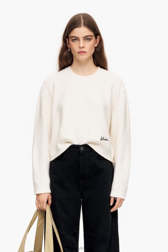 είδη ένδυσης Bimba Y Lola βαμβακερό πουλόβερ L2L28375 εκρού
