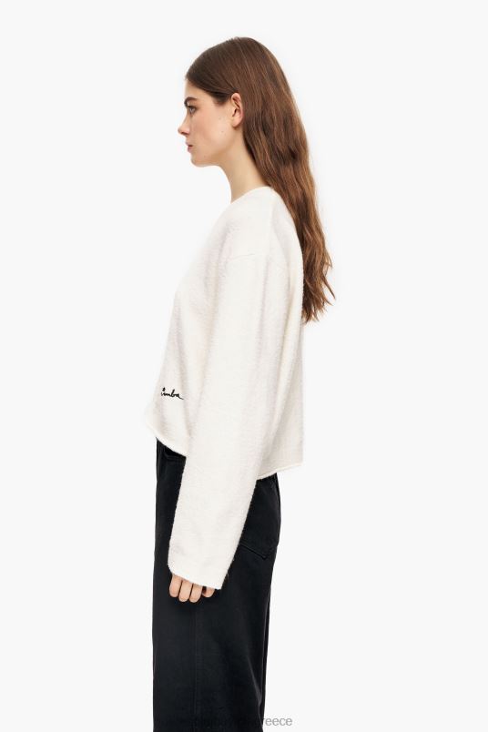είδη ένδυσης Bimba Y Lola βαμβακερό πουλόβερ L2L28375 εκρού