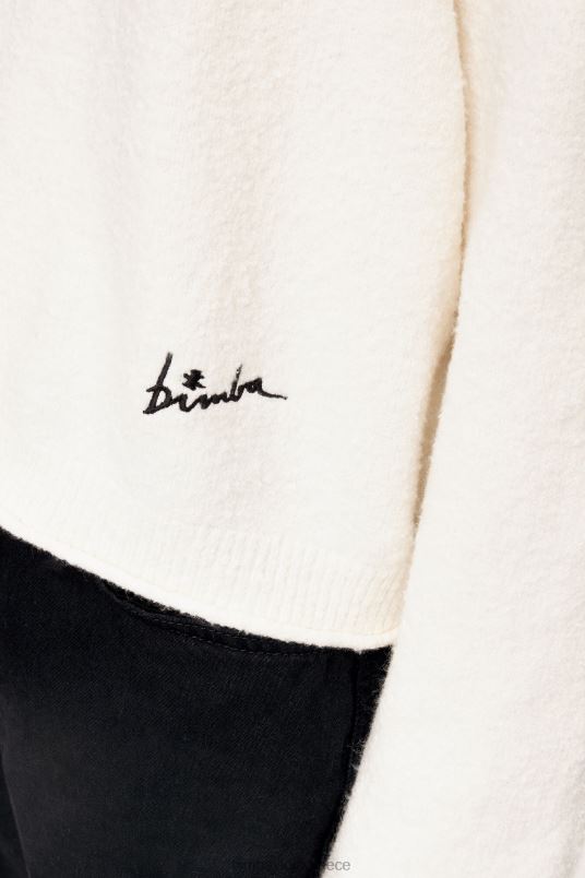 είδη ένδυσης Bimba Y Lola βαμβακερό πουλόβερ L2L28375 εκρού