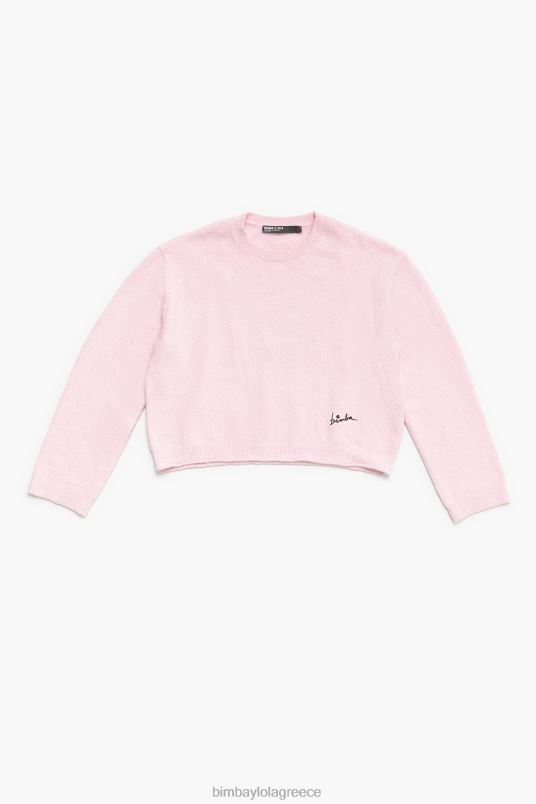 είδη ένδυσης Bimba Y Lola βαμβακερό πουλόβερ L2L28376 ροζ
