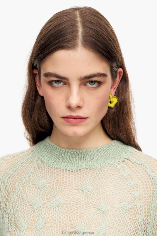 είδη ένδυσης Bimba Y Lola Μοχέρ ανοιχτό πλεκτό πουλόβερ L2L28381 μέντα