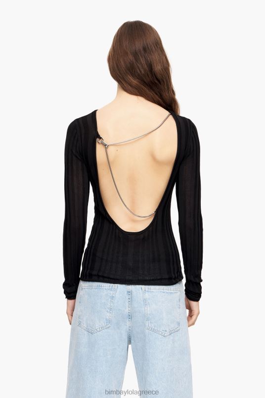 είδη ένδυσης Bimba Y Lola εφαρμοστό πουλόβερ L2L28384 μαύρος