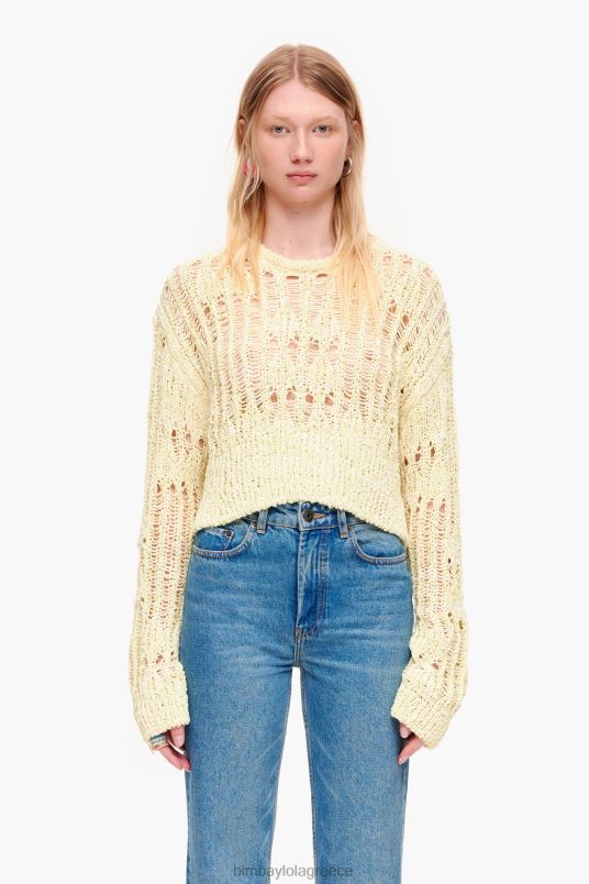 είδη ένδυσης Bimba Y Lola ανοιχτό πουλόβερ L2L28385 πράσινο ασβέστη