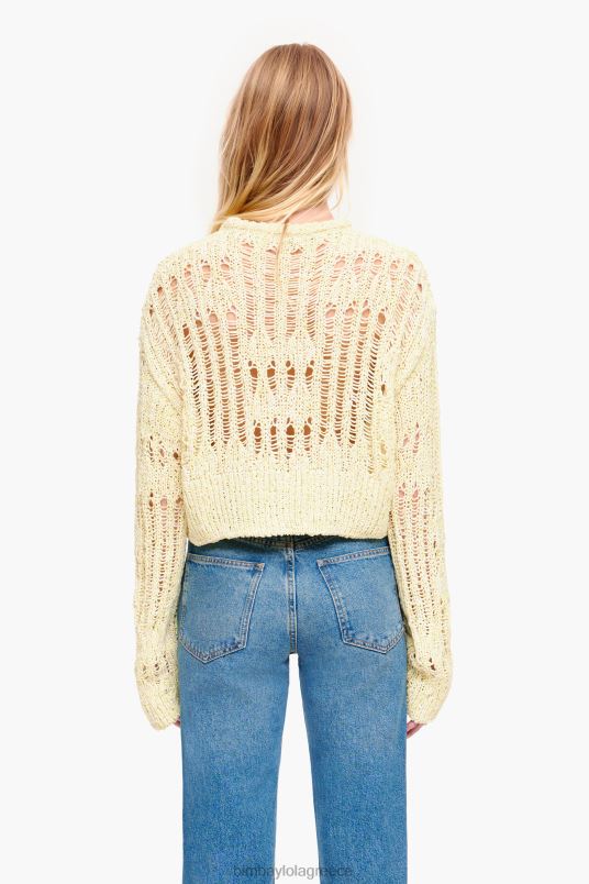 είδη ένδυσης Bimba Y Lola ανοιχτό πουλόβερ L2L28385 πράσινο ασβέστη