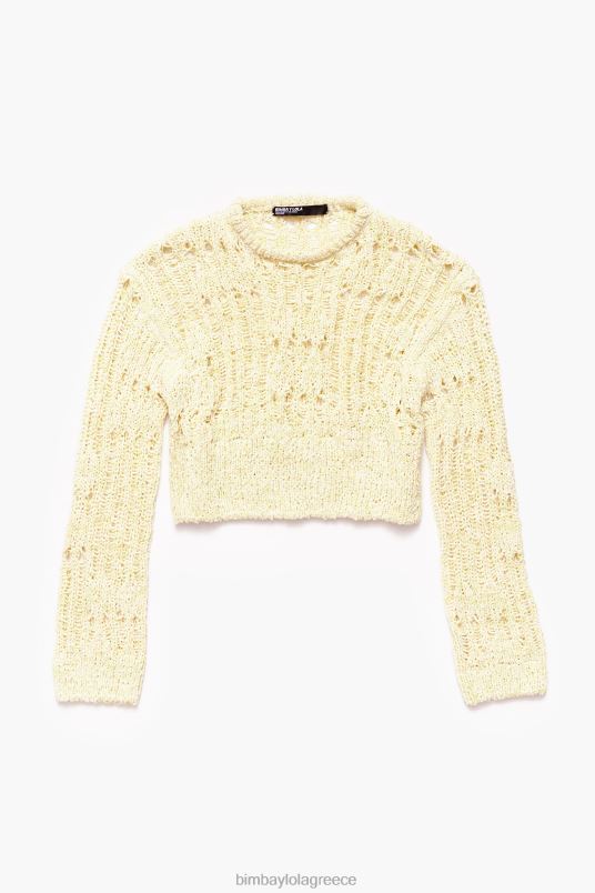 είδη ένδυσης Bimba Y Lola ανοιχτό πουλόβερ L2L28385 πράσινο ασβέστη