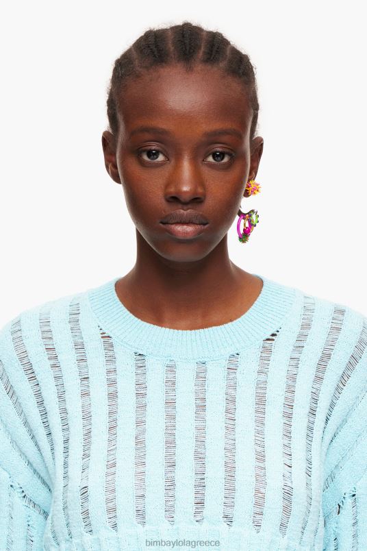 είδη ένδυσης Bimba Y Lola πουλόβερ με ραβδώσεις L2L28386 μπλε