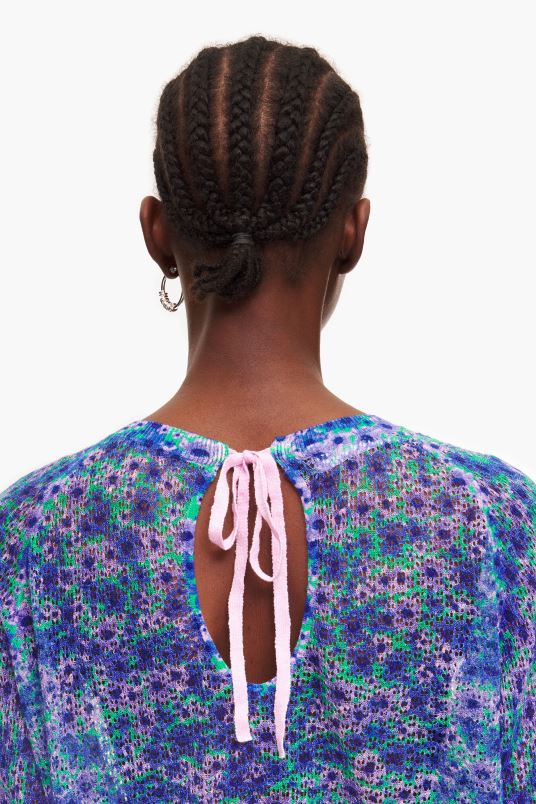 είδη ένδυσης Bimba Y Lola λινό πουλόβερ full print L2L28365 λουλούδια