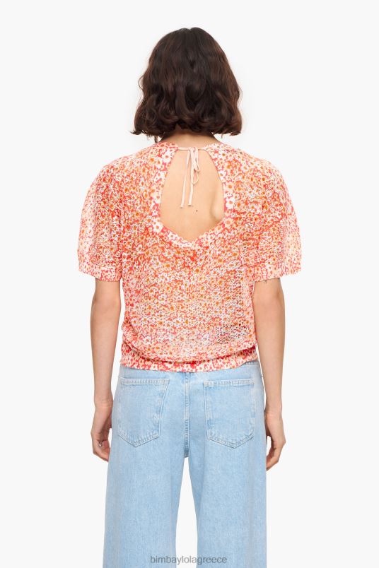 είδη ένδυσης Bimba Y Lola λουλούδια full print λινό πουλόβερ L2L28391 γυμνός