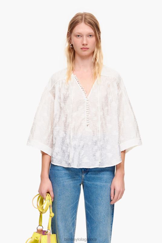 είδη ένδυσης Bimba Y Lola κοντή ζακάρ μπλούζα L2L28325 άνθινος