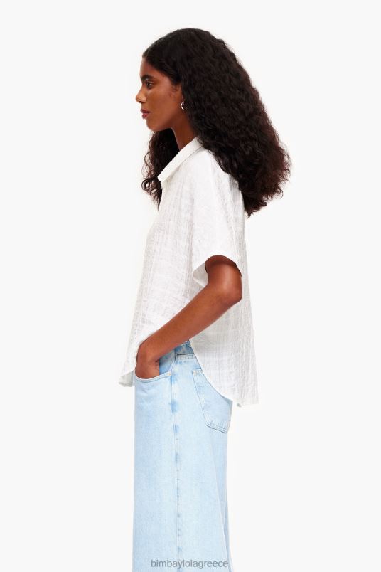 είδη ένδυσης Bimba Y Lola κοντό πουκάμισο L2L28327 ελεφαντόδοντο