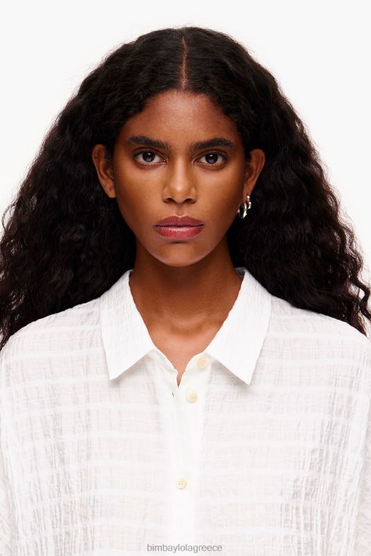 είδη ένδυσης Bimba Y Lola κοντό πουκάμισο L2L28327 ελεφαντόδοντο