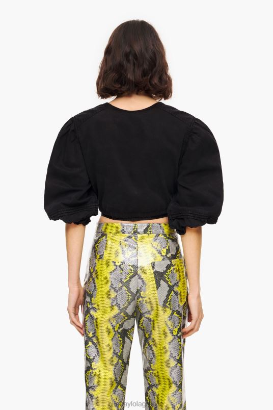 είδη ένδυσης Bimba Y Lola τζιν κουτί τοπ L2L28339 μαύρος