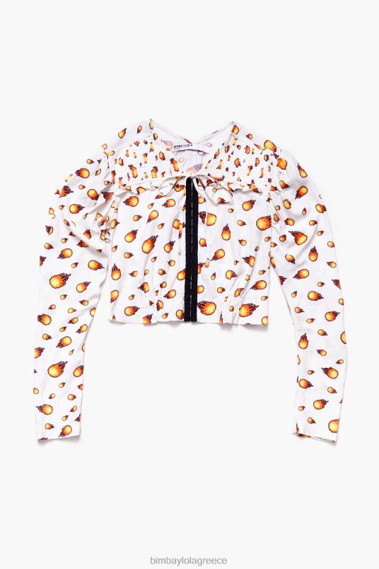 είδη ένδυσης Bimba Y Lola κοντή φωτιά μπλούζα L2L28343 ελεφαντόδοντο