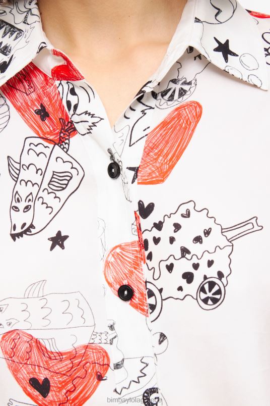 είδη ένδυσης Bimba Y Lola πουκάμισο καρδιά L2L28347 παρατσούκλι