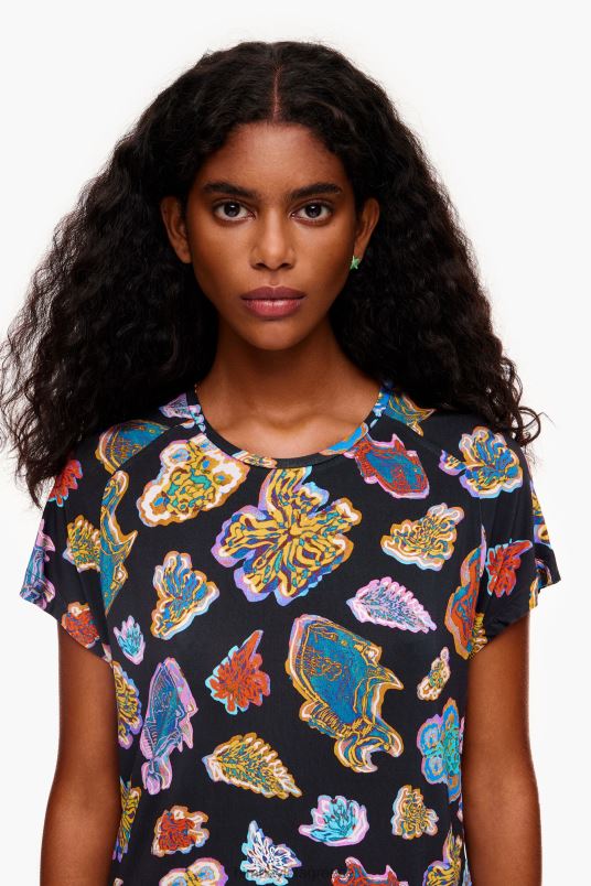 είδη ένδυσης Bimba Y Lola κοντό ψάρι θαλασσινό φόρεμα L2L28173 μαύρος