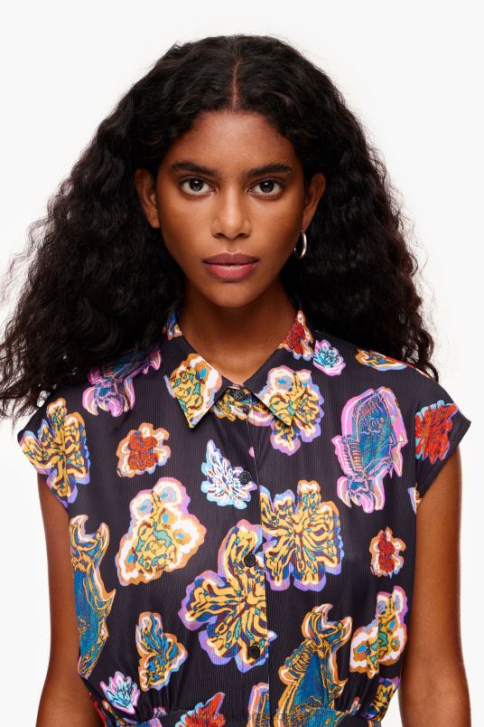 είδη ένδυσης Bimba Y Lola μακρύ θαλασσινό φόρεμα L2L28176 μαύρος