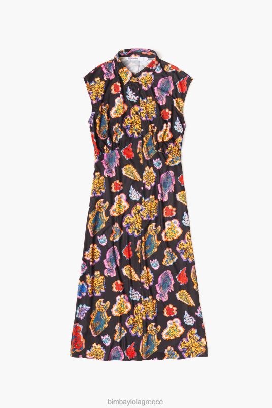 είδη ένδυσης Bimba Y Lola μακρύ θαλασσινό φόρεμα L2L28176 μαύρος