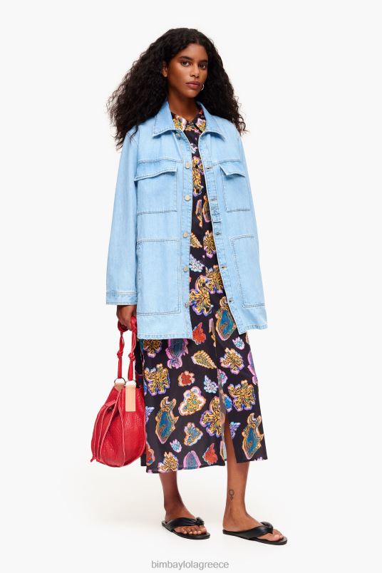 είδη ένδυσης Bimba Y Lola μακρύ θαλασσινό φόρεμα L2L28176 μαύρος